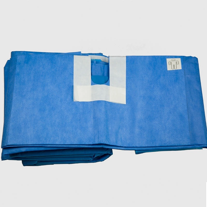 Sterile Surgical Angiography Drape with 4 Holes