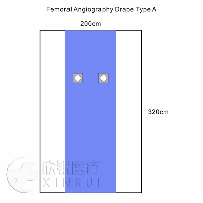 Sterile Femoral Angiography Drape Type a