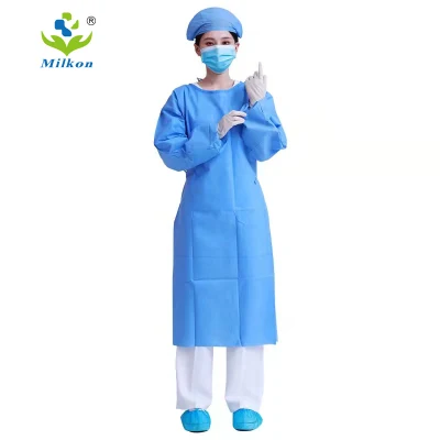 High Quality Non-Woven Cuff Disposable PP Isolation Gown